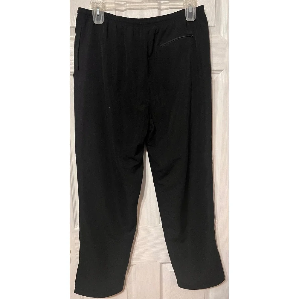 EP Pro Mens L Black Golf‎ Lined Wind Pants Elastic Waist Zippered Cuffs